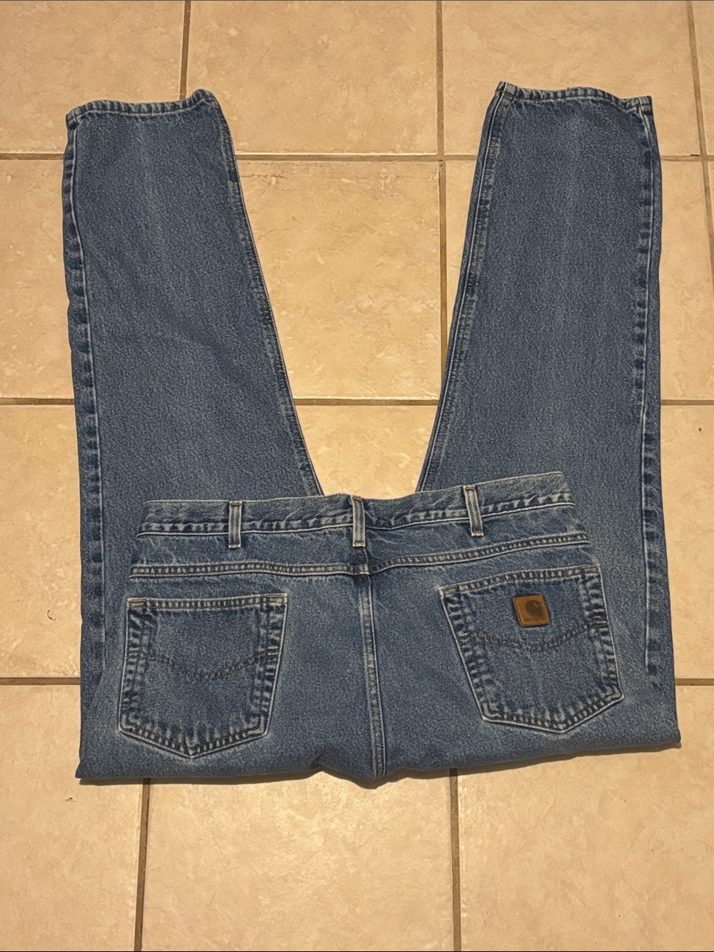 Carhartt Men’s Medium Blue Relaxed Straight Jeans